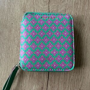 Love & Lore Green and Pink Floral Wallet